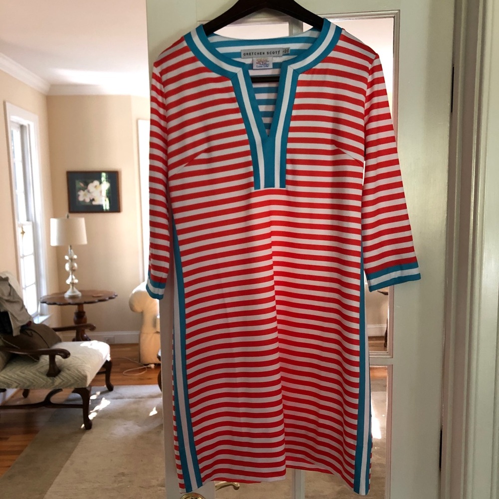 Gretchen Scott Split Neck Dress